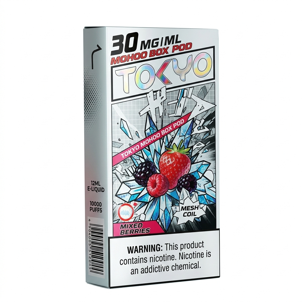 TOKYO 東京魔盒 Mohoo Box 主機 + 煙彈｜14款潮流配色、獨家「無涼系」口味推薦