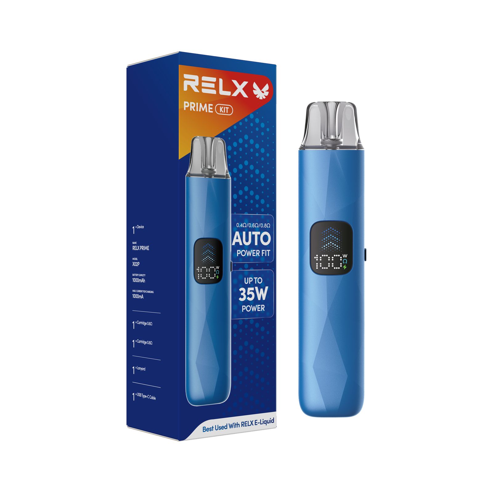 Relx Prime-悅刻-月克-悅克-月刻-開放式主機-灰藍