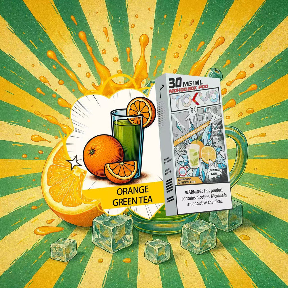 東京魔盒-抛棄式魔盒煙彈-柳橙綠茶