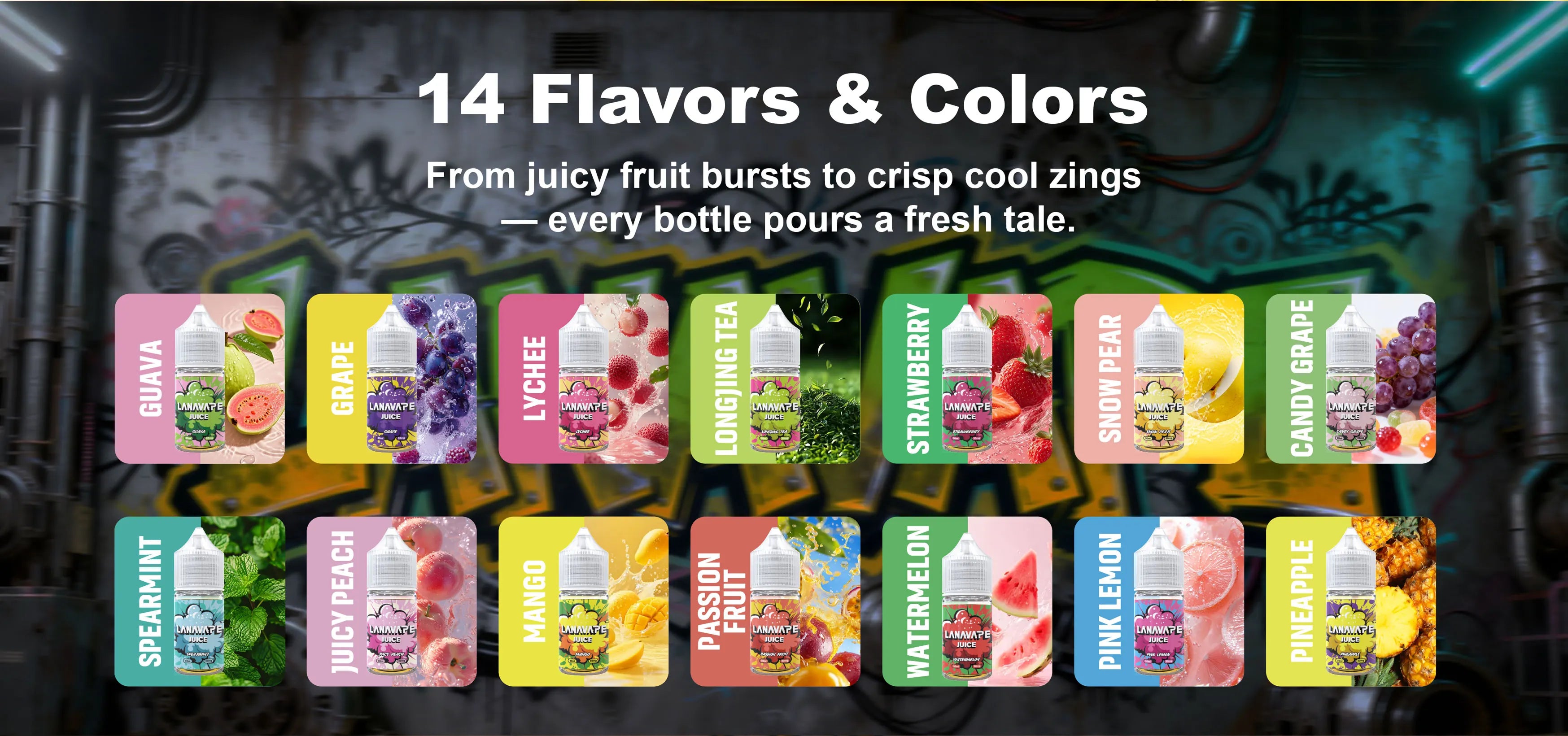 lana-拉娜-果汁-30mg小煙油-30ml-14種風味全口味圖