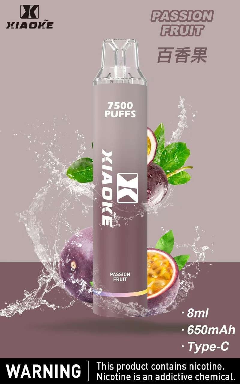 xiaoke梟客7500口一次性抛棄式-百香果